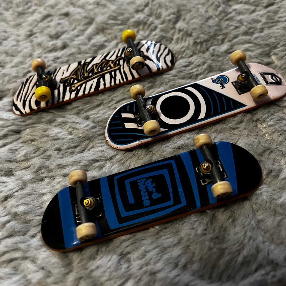 Vintage Tech deck Bird House -Tony Hawk Fingerboard Skateboard Very RARE! SET